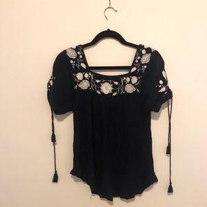 Lucky Brand Tassel Shirt